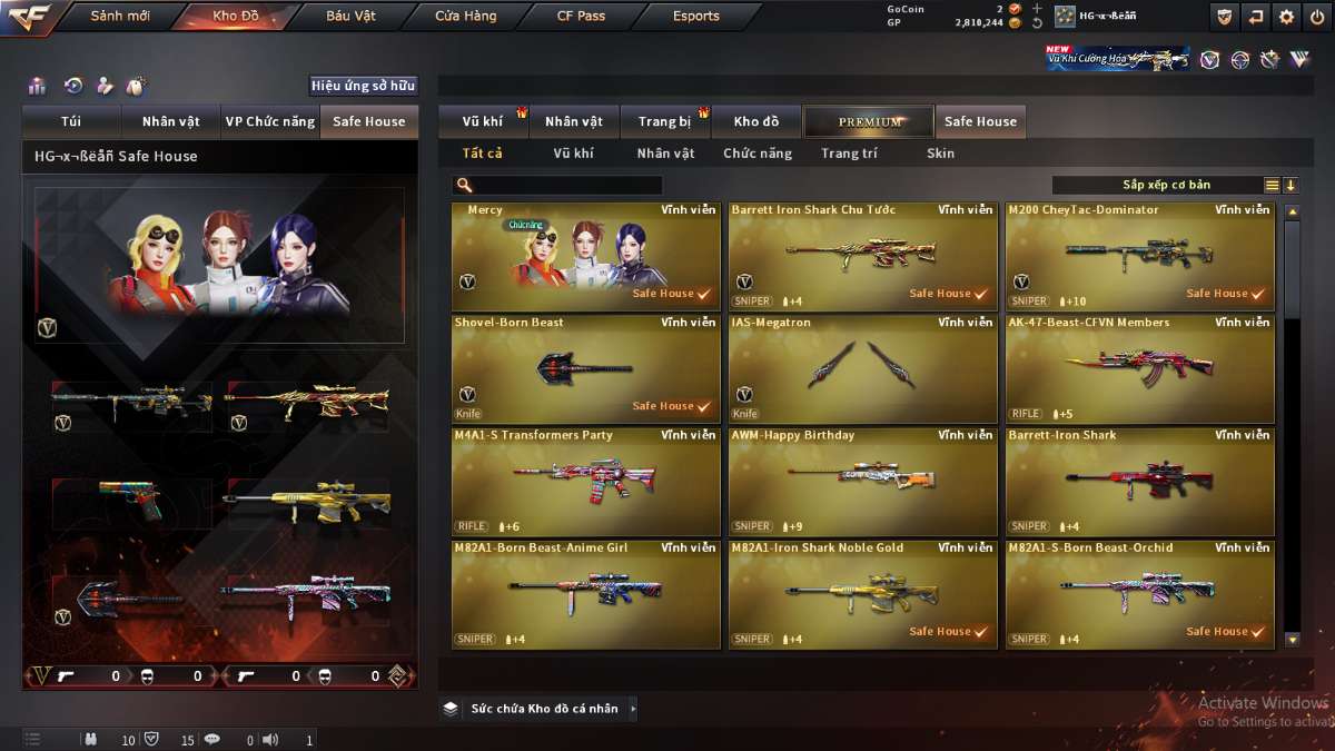 shop acc cf uy tin gia re